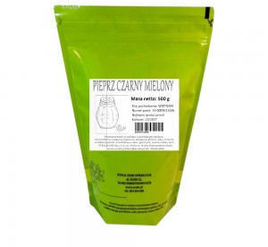 PIEPRZ CZARNY MIELONY 500g