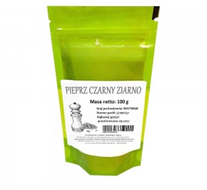 PIEPRZ CZARNY ZIARNO 100 g