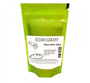 SEZAM ŁUSKANY biały 100 g
