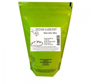 SEZAM ŁUSKANY biały 500 g