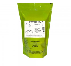 SEZAM ŁUSKANY BIAŁY 1 kg