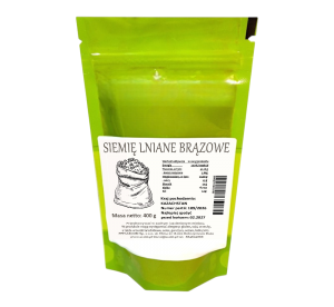 SIEMIĘ LNIANE BRĄZOWE 400 g