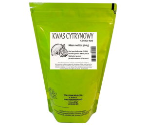 KWAS CYTRYNOWY 500g
