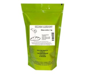 SEZAM ŁUSKANY BIAŁY 1 kg