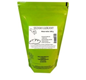SEZAM ŁUSKANY biały 500 g