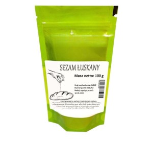 SEZAM ŁUSKANY biały 100 g