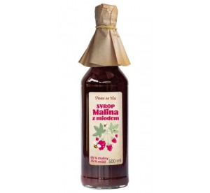 SYROP MALINA Z MIODEM 500ML